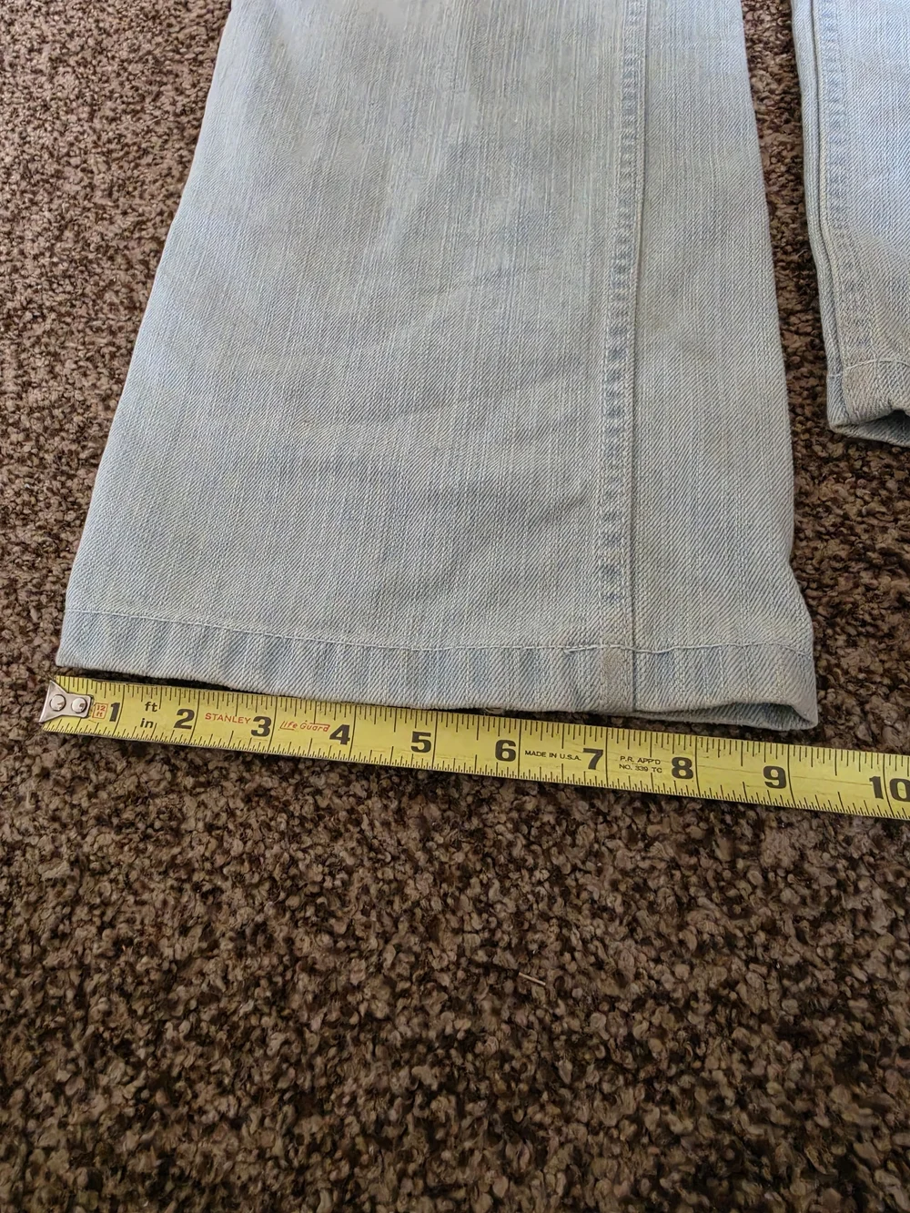 Vintage South Pole Light Blue Wash Jeans Mens Regular Fit Straight Leg Size 34